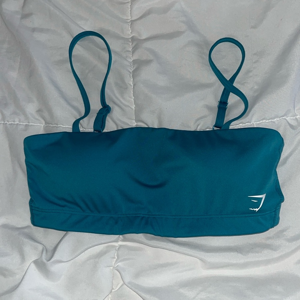GYMSHARK Bandeau Sports Bra Comet Blue